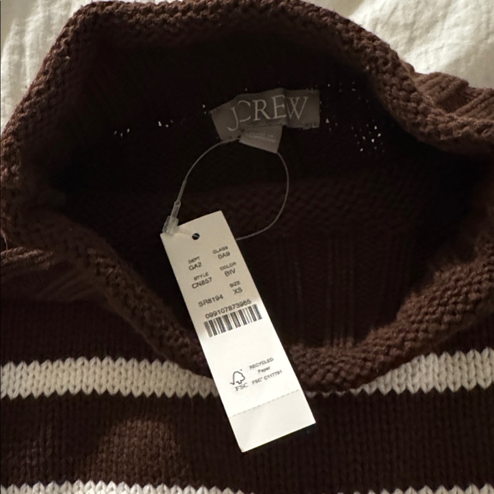J.Crew Striped Rollneck Sweater - NWT - Picture 6 of 8
